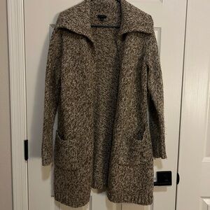 Talbots Brown Knit Wool Blend Cardigan Sz Mp